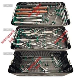 Lumbar Spine Surgery Set with Sterilize Box Orthopedic Instruments