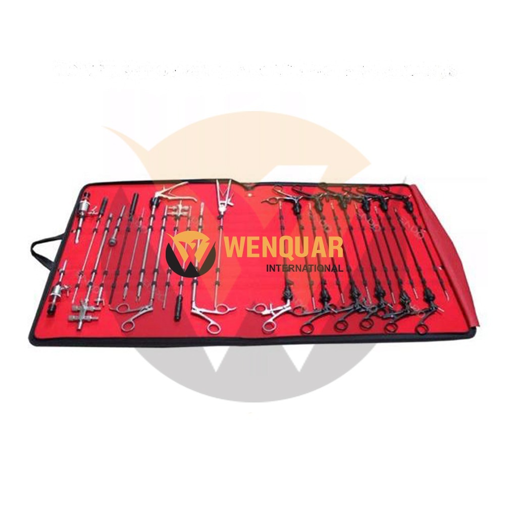 Tower Set of 28 Laparoscopic Instruments Laparoscopy Instrument Kit